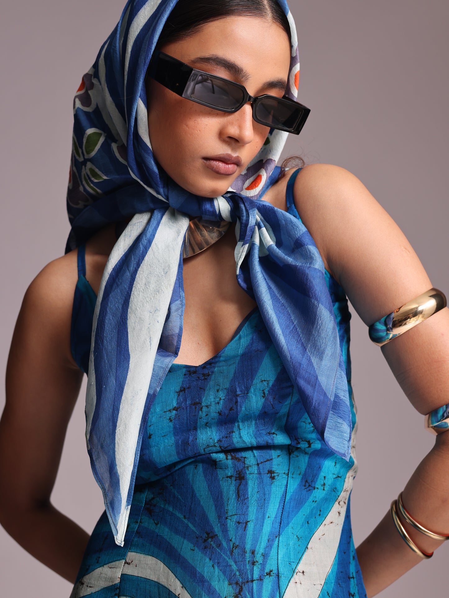 Millionaire Hand Painted Batik Scarf