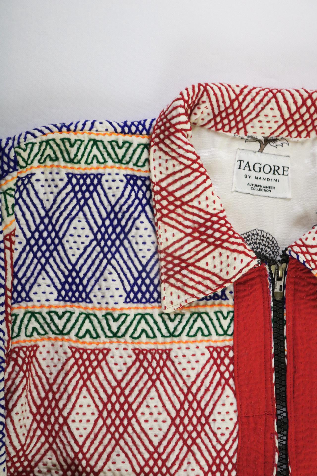 Vintage Kantha Quilt Jacket Fully Hand Embroidered