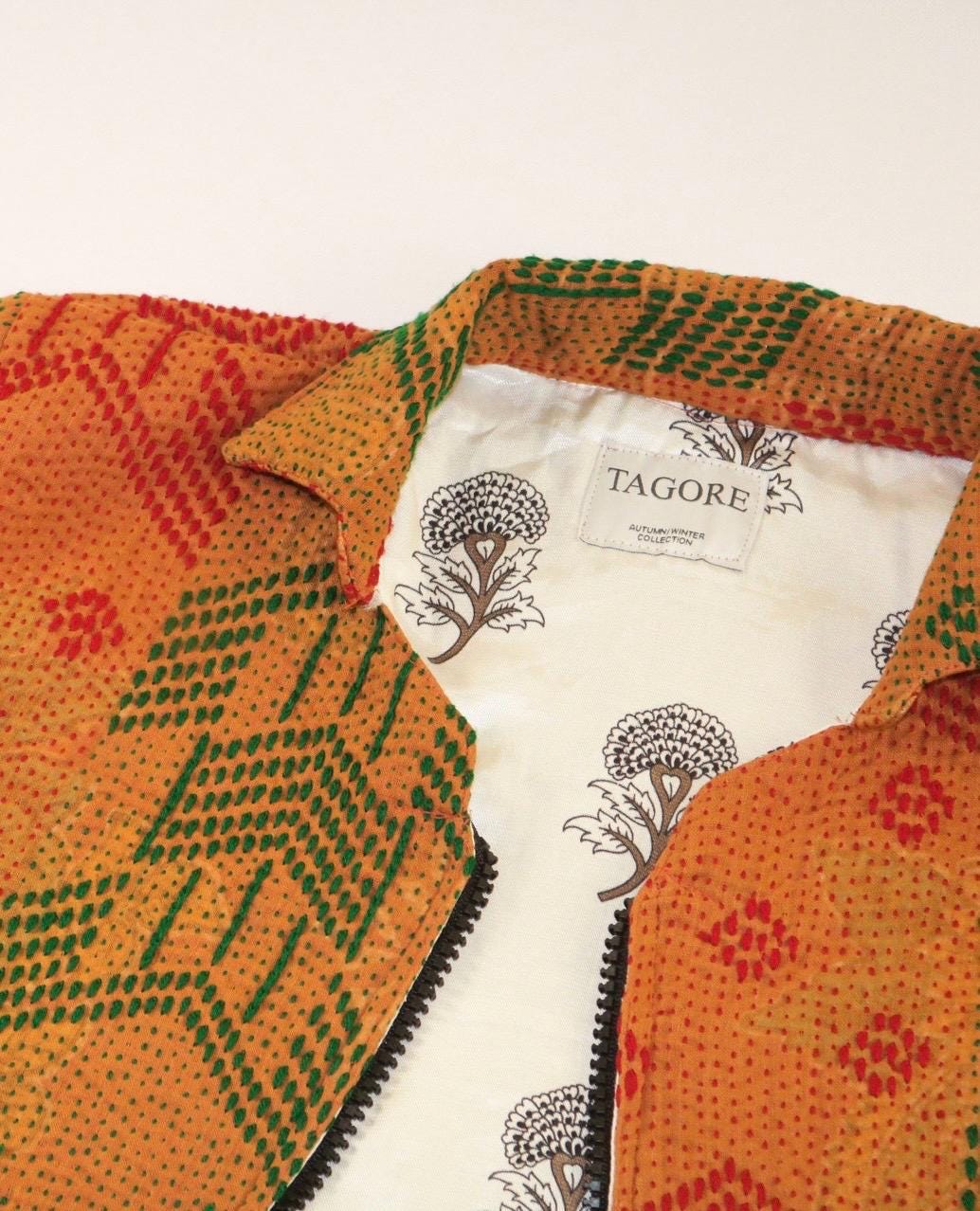 Vintage Kantha Quilt Jacket Fully Hand Embroidered