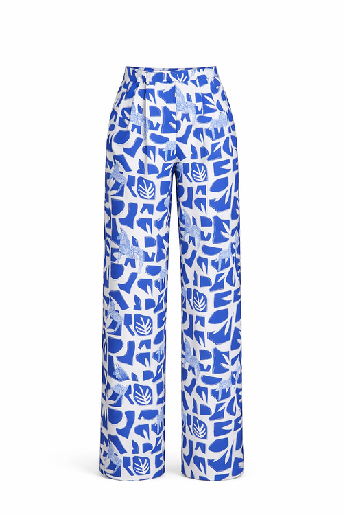 Blue Horse High Waist Pants