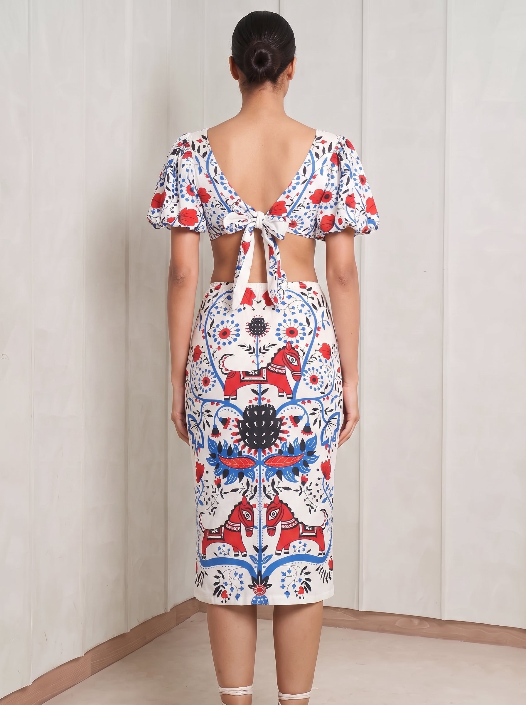 The Empire Tie Back Cutout Dress