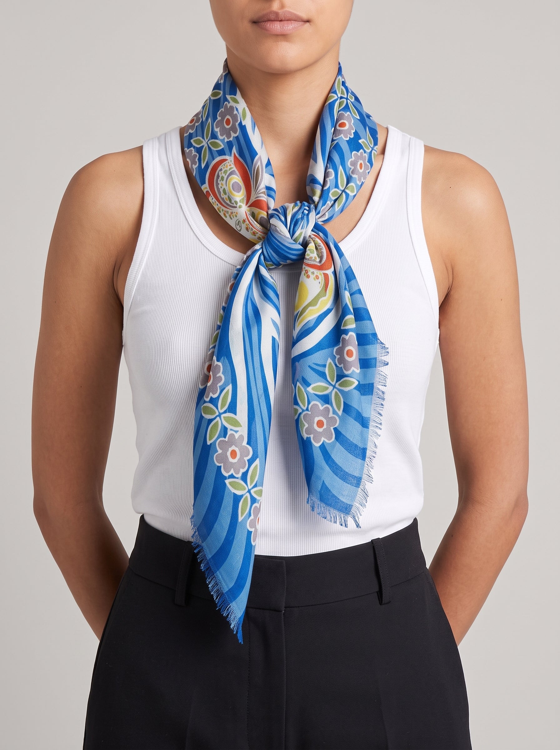 Millionaire Hand Painted Batik Scarf