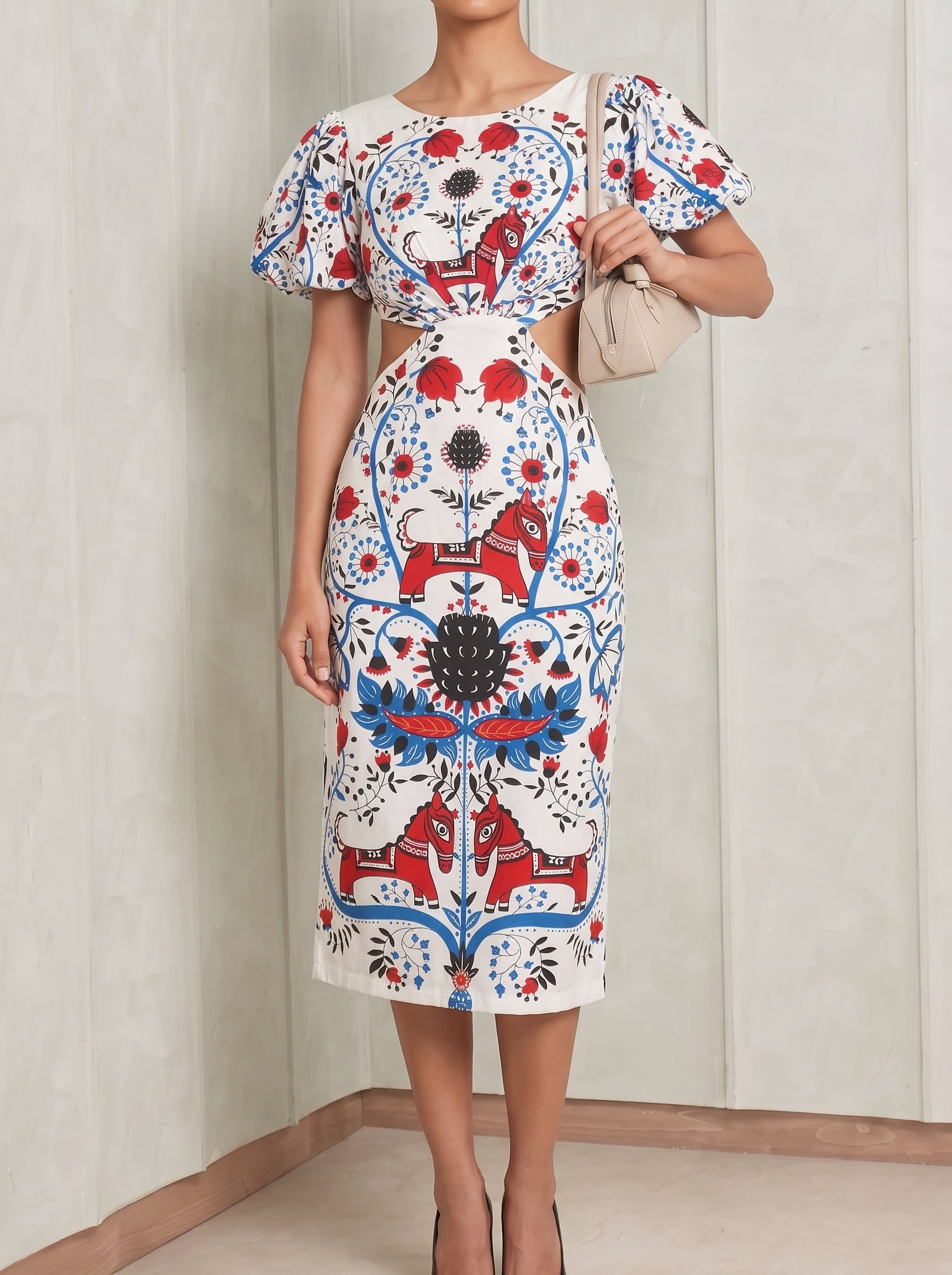 The Empire Tie Back Cutout Dress
