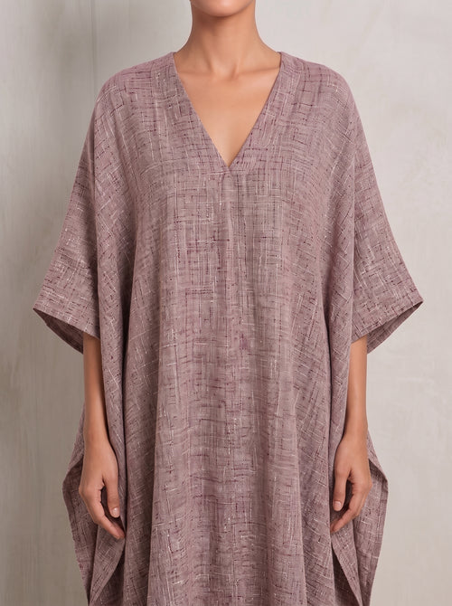 Dusty Pink Handwoven Kaftan