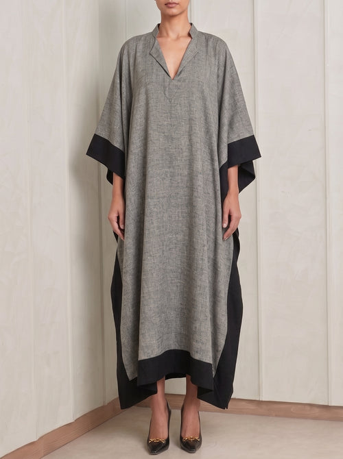 Gray Handwoven Kaftan