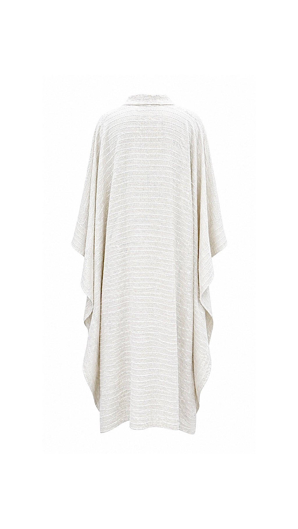 White Striped Handwoven Kaftan