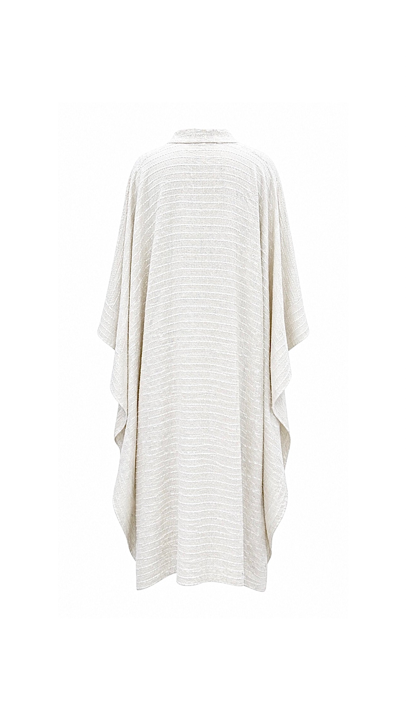 White Striped Handwoven Kaftan