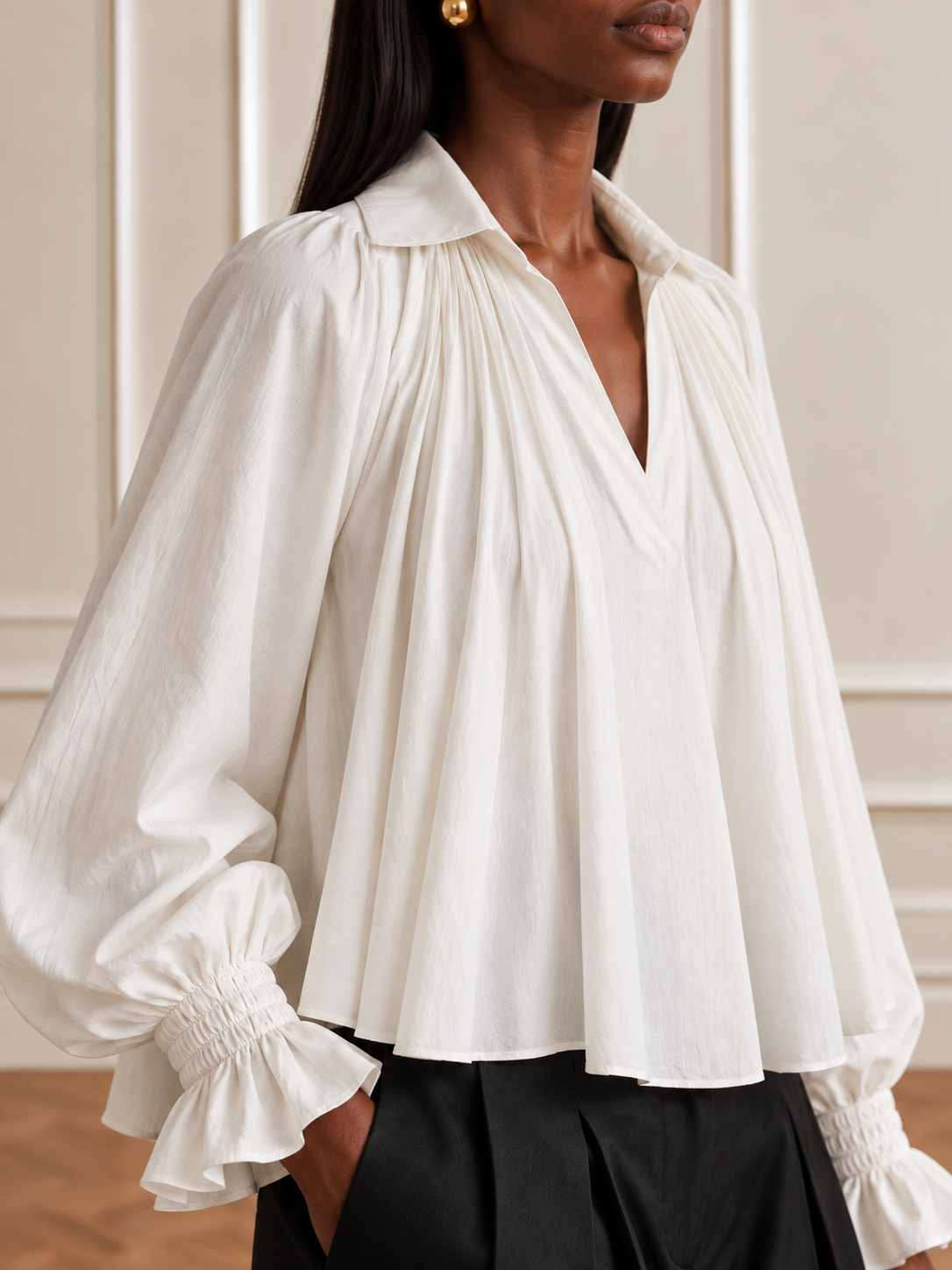 Victoria Pleated Top