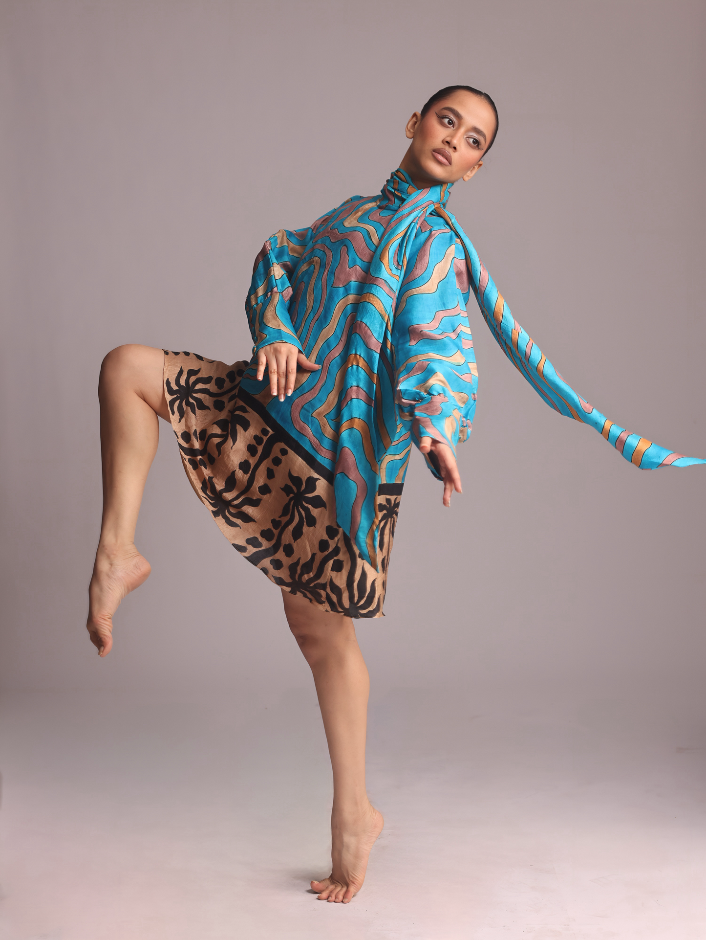 The Sandswirl Scarf Dress