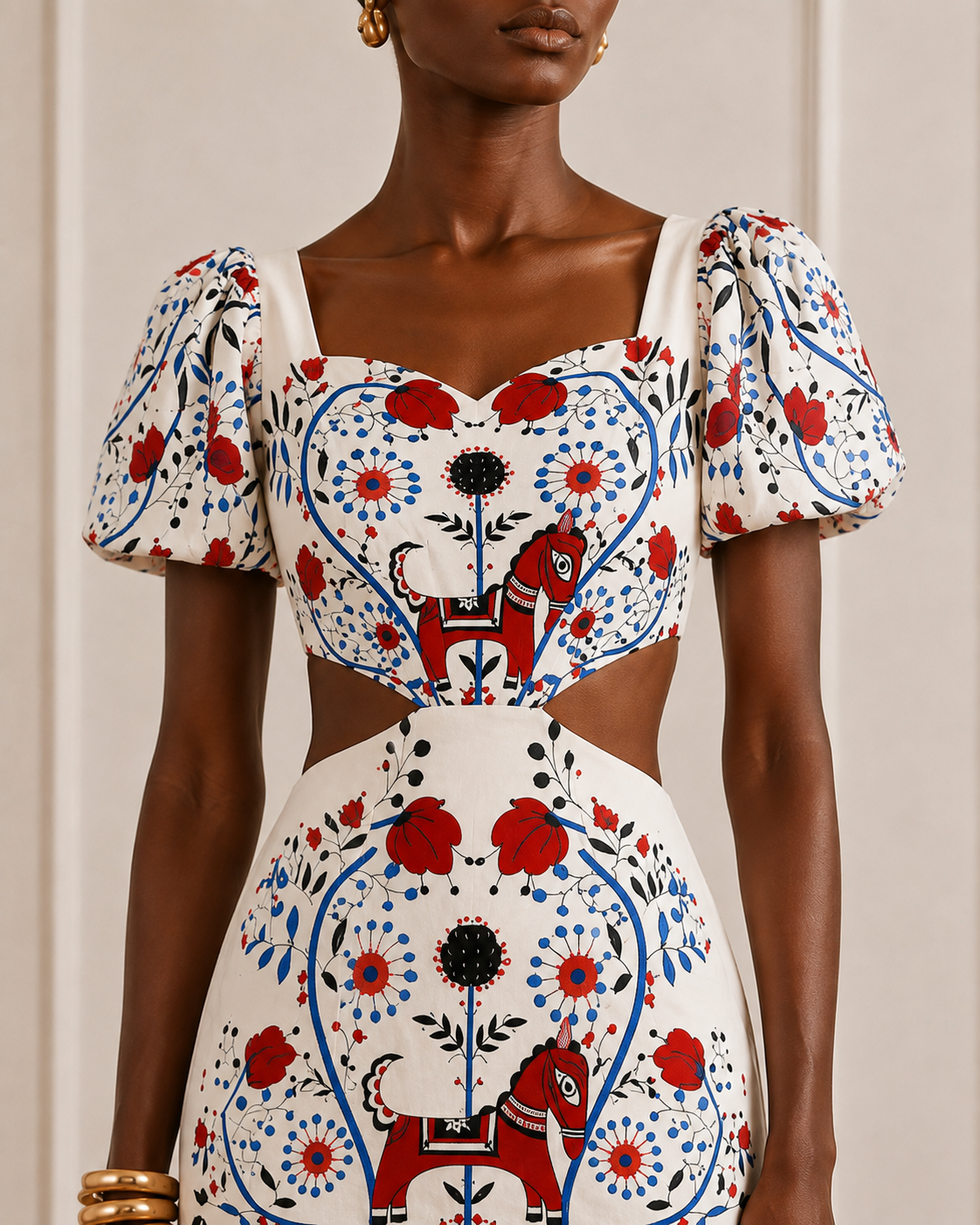 The Empire Tie Back Cutout Dress