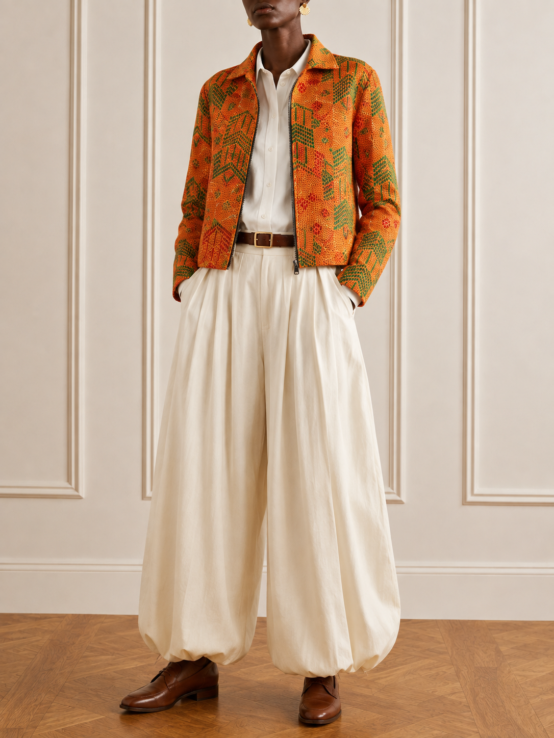 Vintage Kantha Quilt Hand Embroidered Jacket