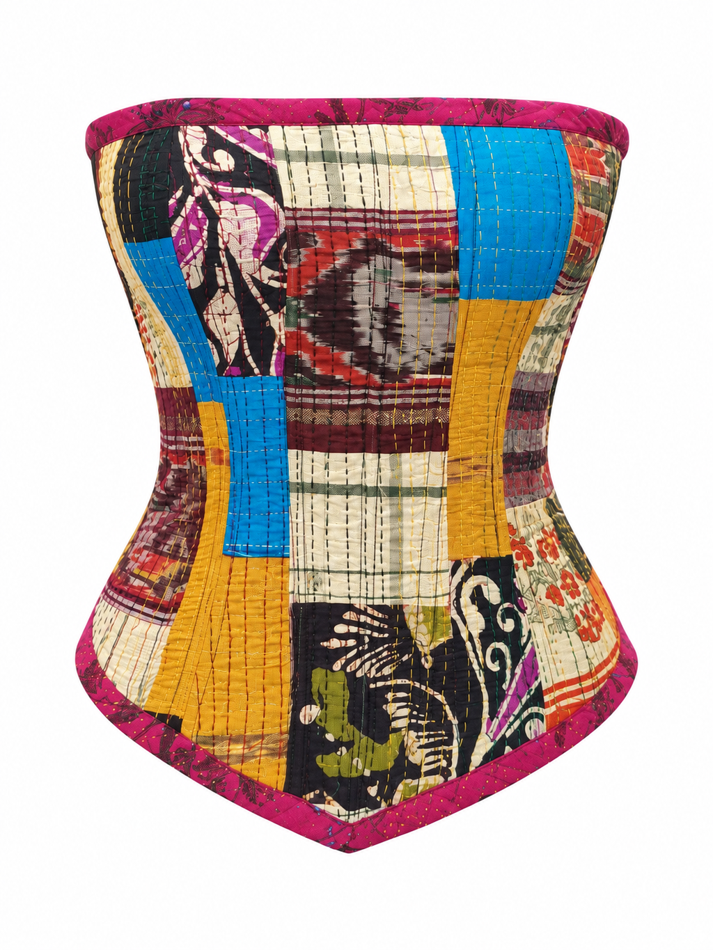 Patchwork Kantha Corset