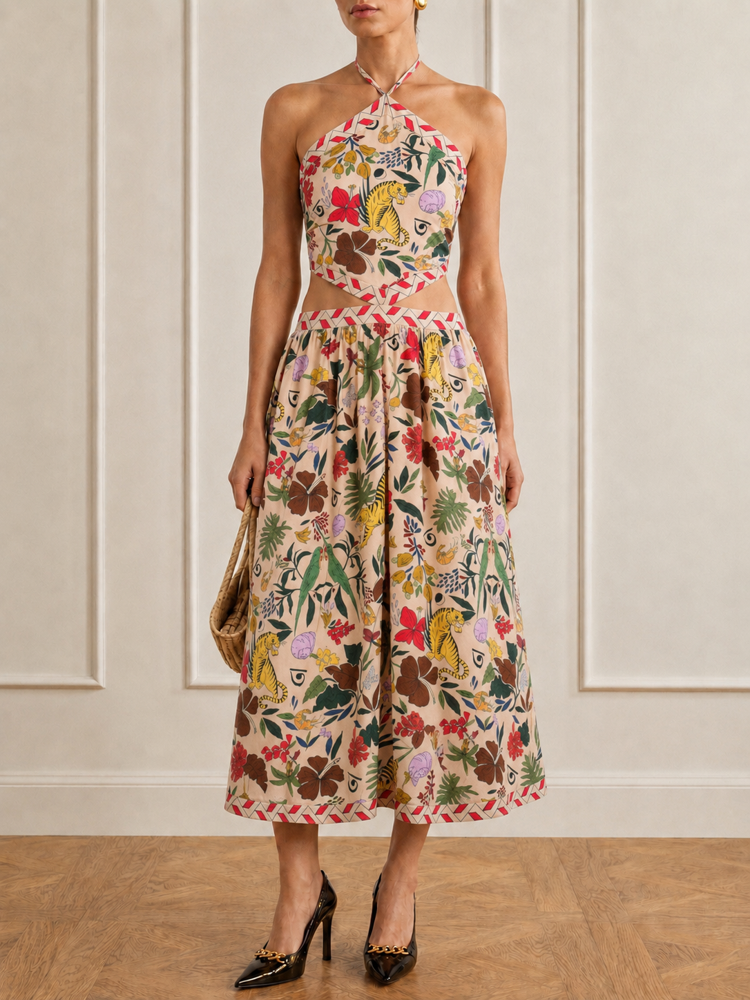 The Harmony Halter Neck Dress
