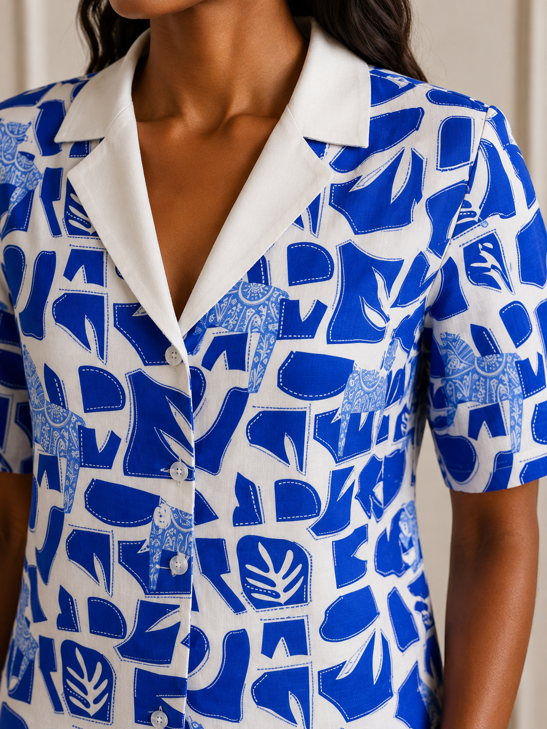 The Jaminique Blue Horse Shirt