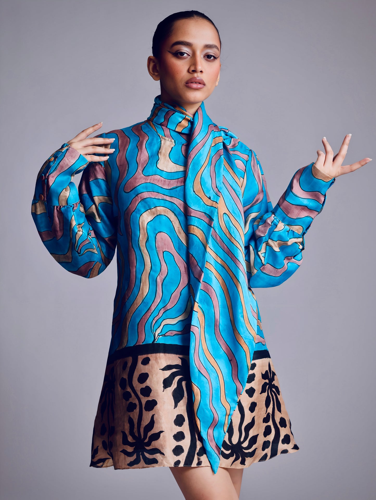 The Sandswirl Scarf Dress