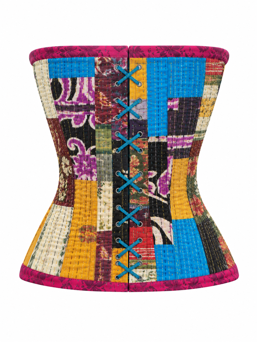 Patchwork Kantha Corset