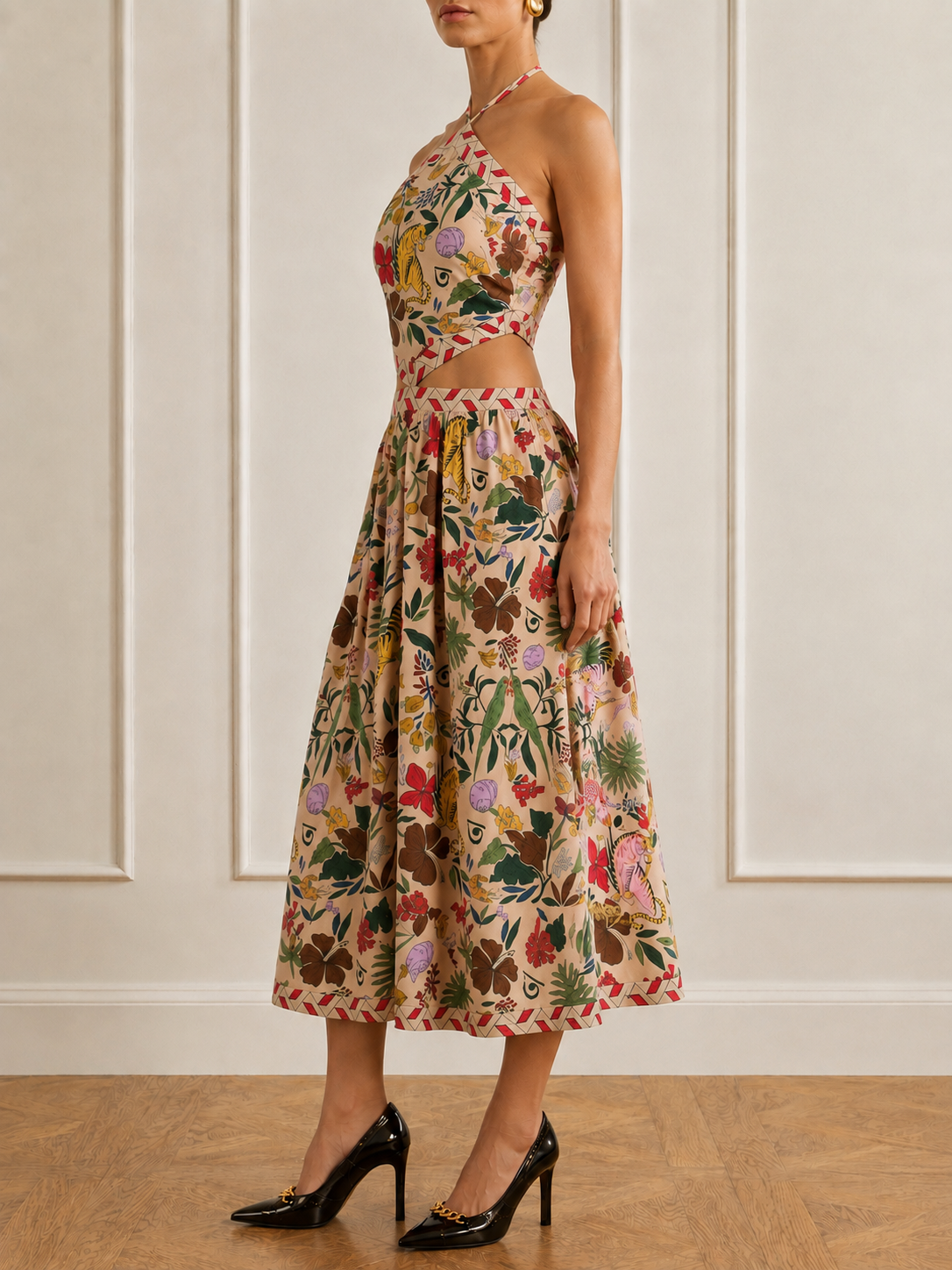 The Harmony Halter Neck Dress