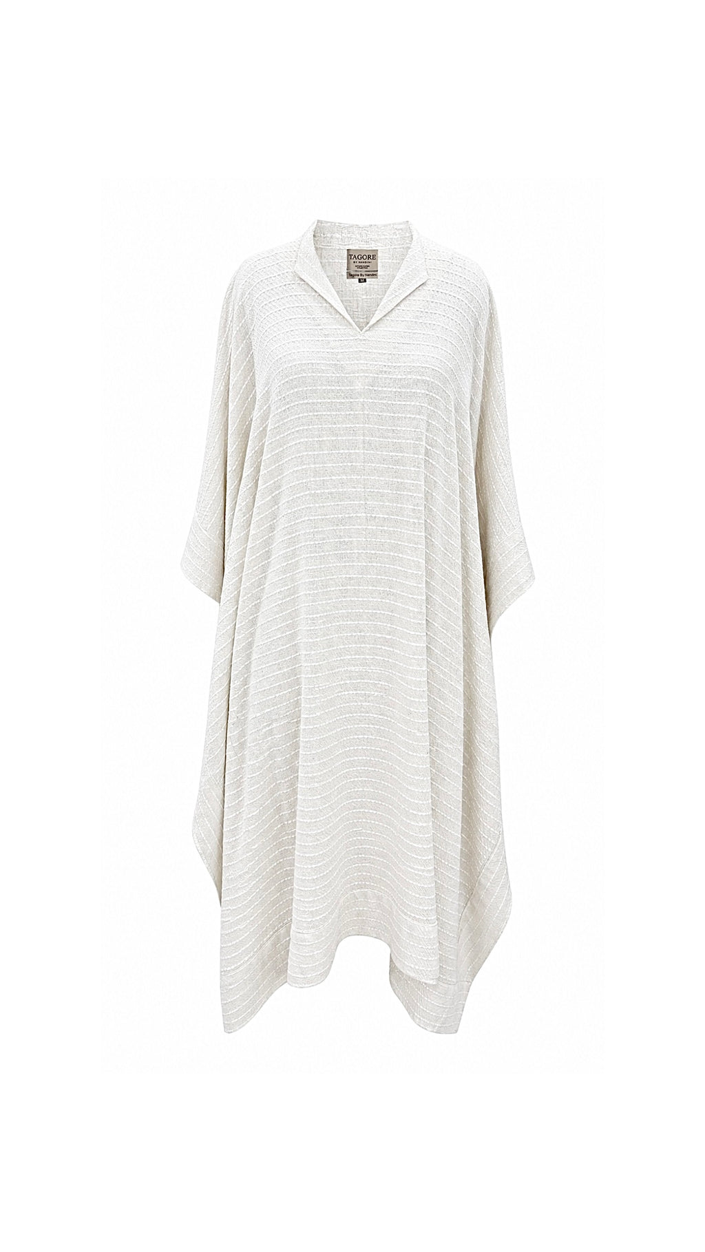 White Striped Handwoven Kaftan
