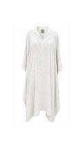 White Striped Handwoven Kaftan