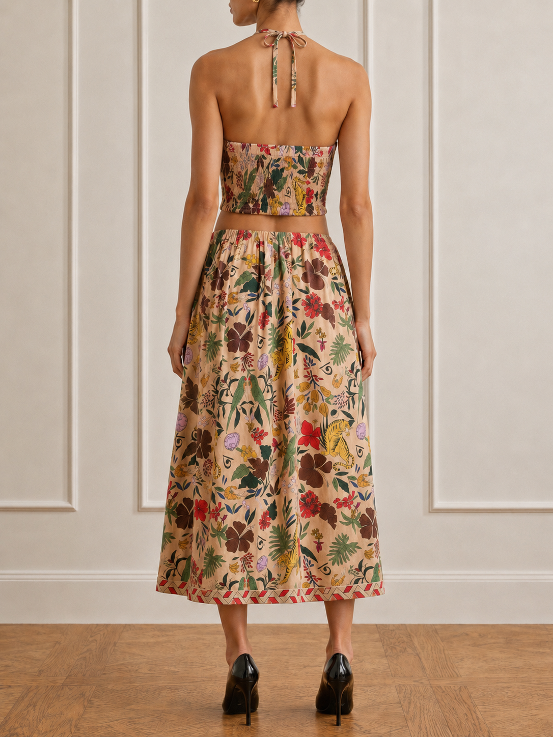 The Harmony Halter Neck Dress