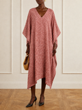 Pink Handwoven Kaftan
