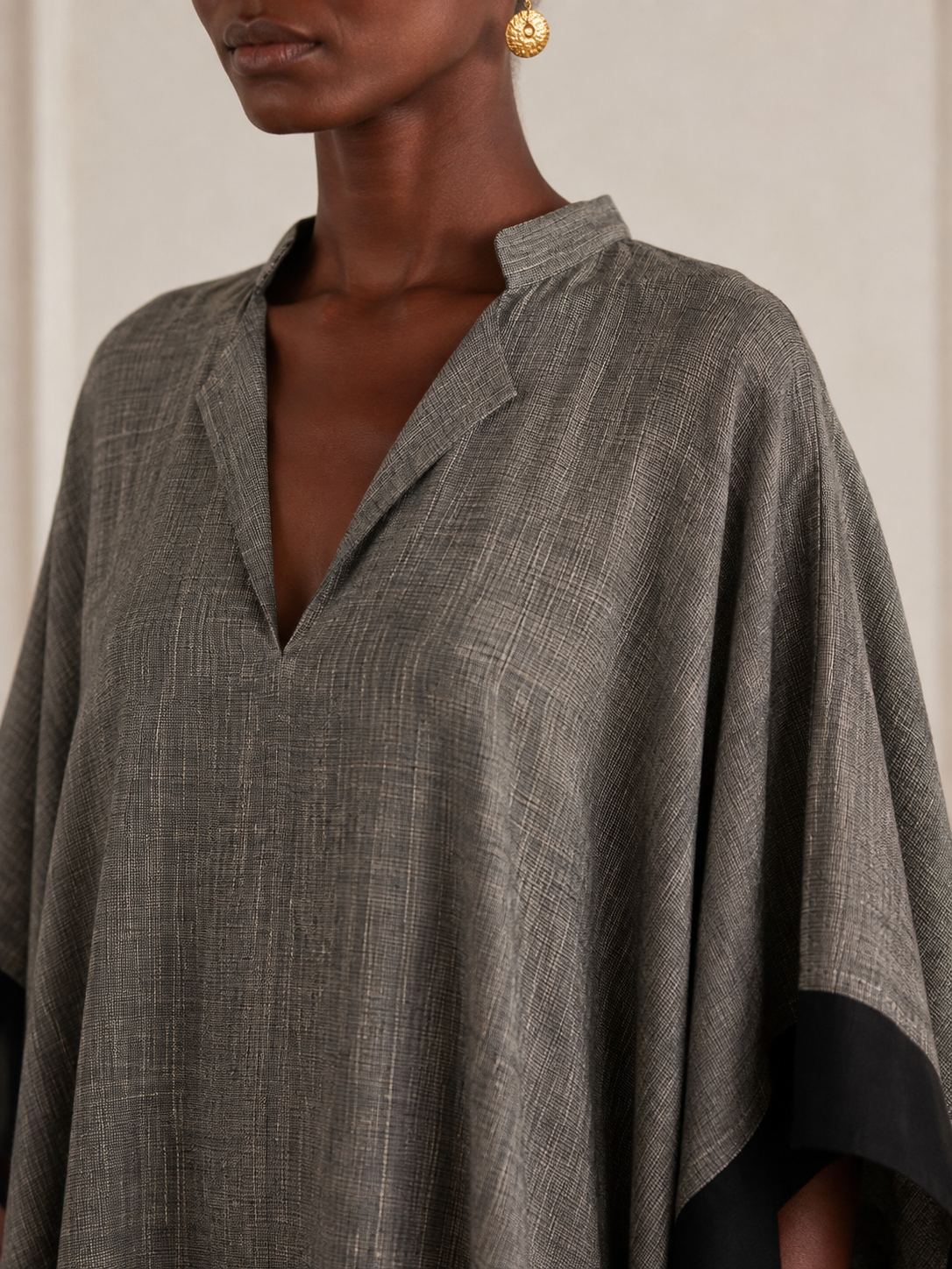 Gray Handwoven Kaftan