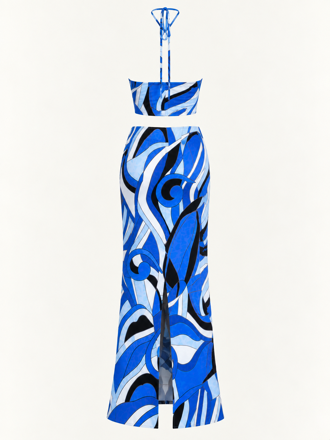 Hooghly Halter Neck & Maxi Skirt Set