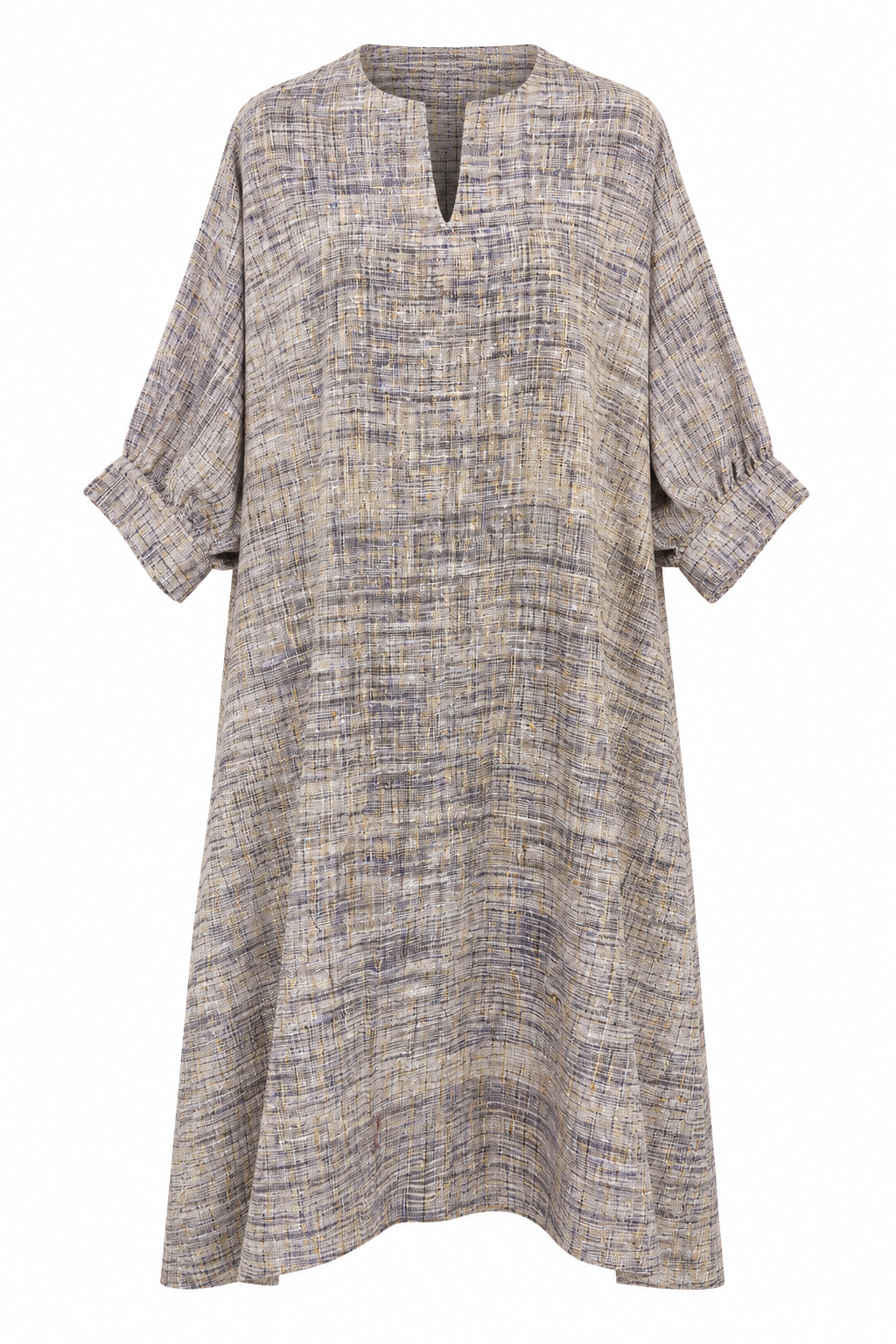 Pale Gold Lilac Handwoven Kaftan