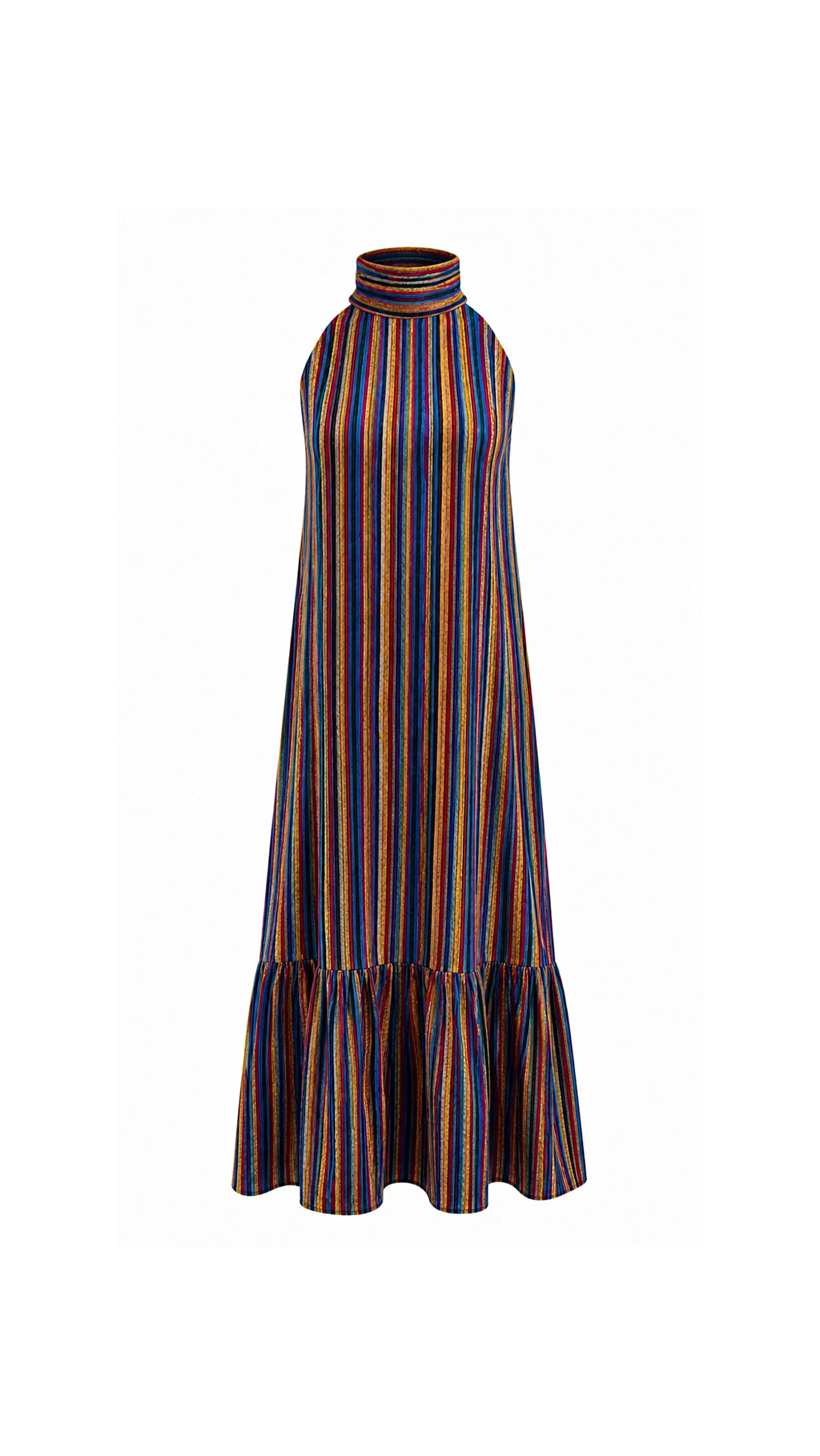 Striped Dupatta Dress