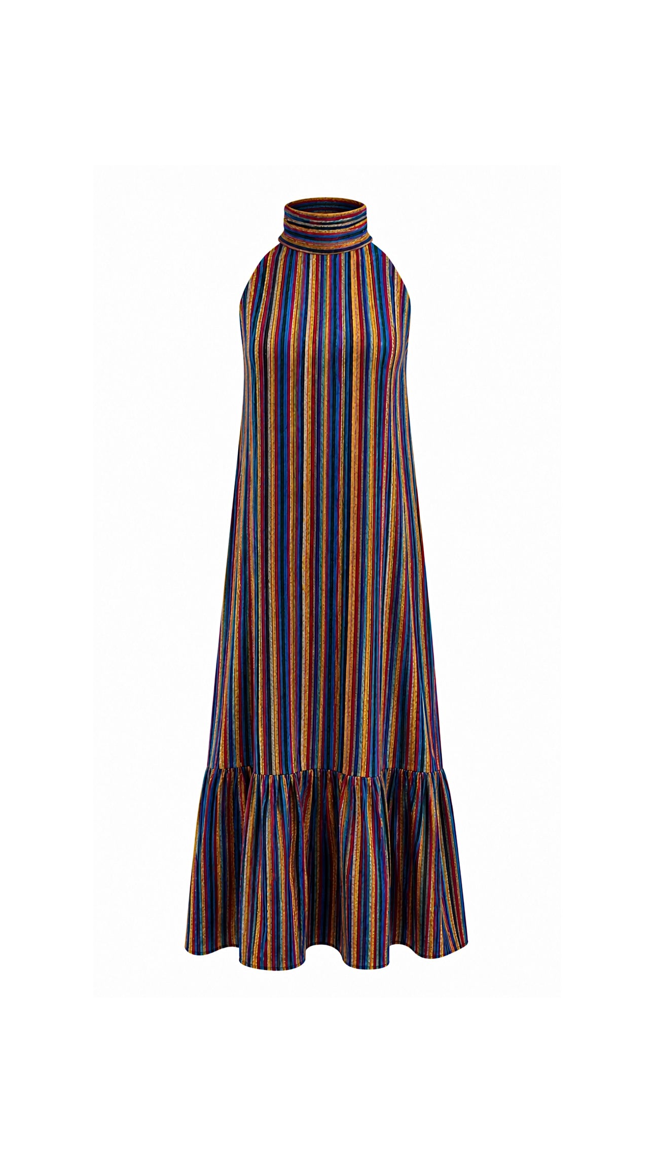 Striped Dupatta Dress
