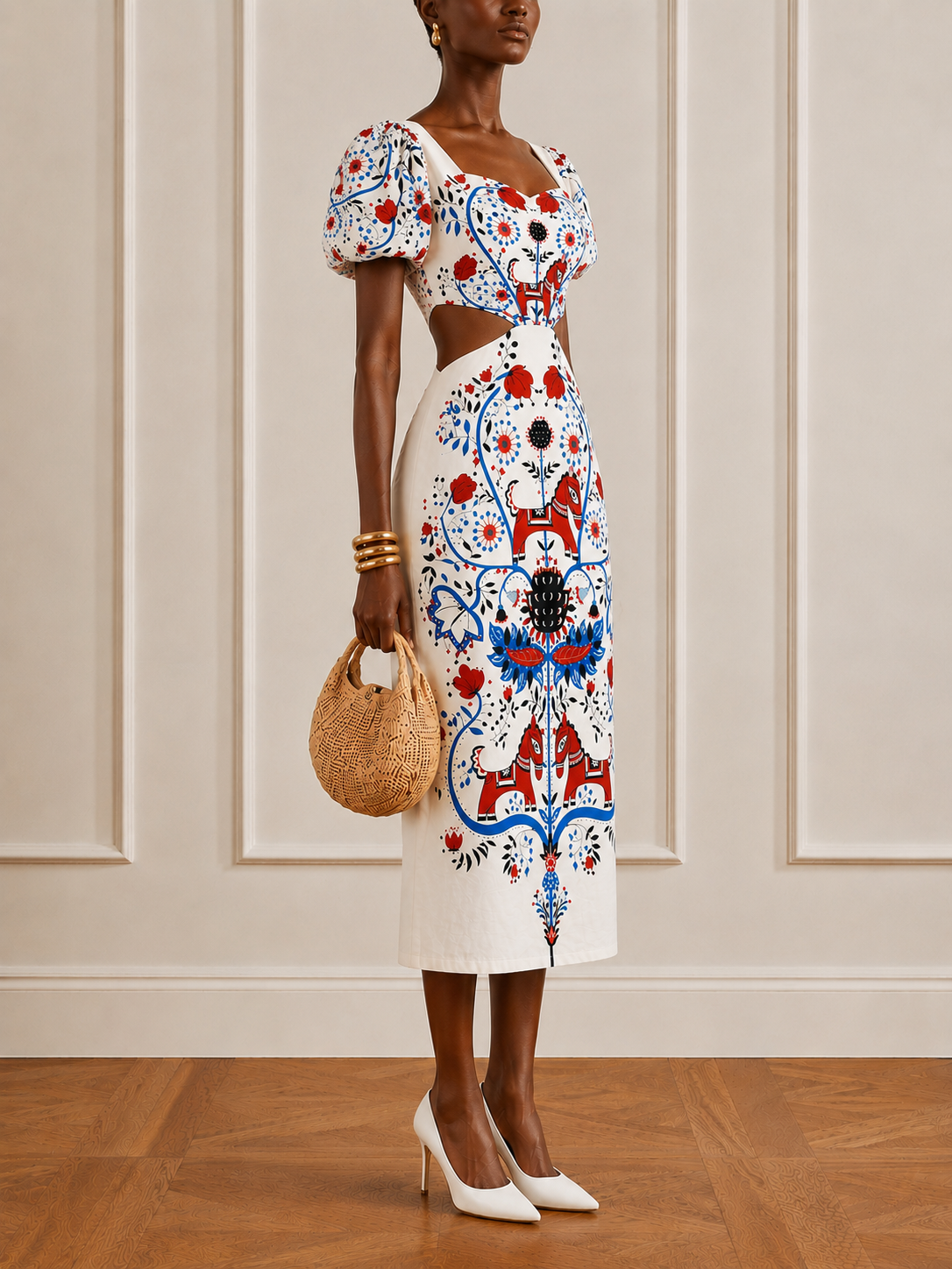 The Empire Tie Back Cutout Dress