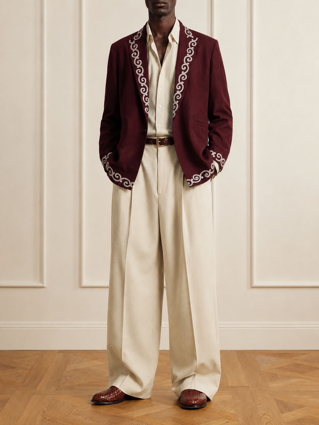 Lal Bari Embroidered Blazer