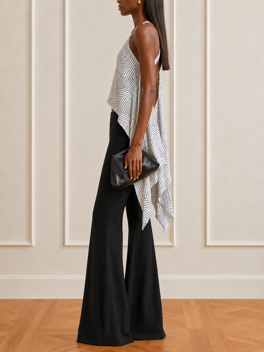 Crossline Silk Top