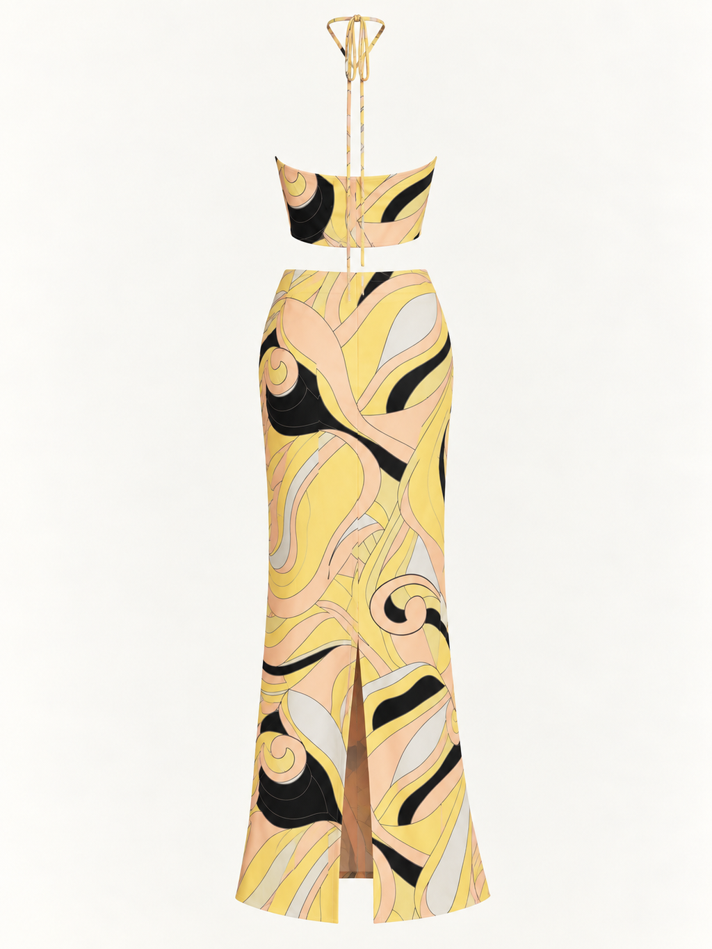 Mellow Halter Neck & Maxi Skirt Set