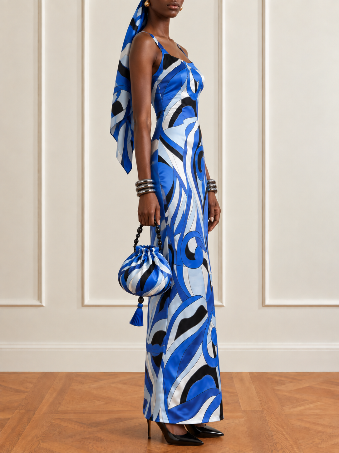 Hooghly Blue Maxi Dress