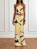 Mellow Halter Neck & Maxi Skirt Set