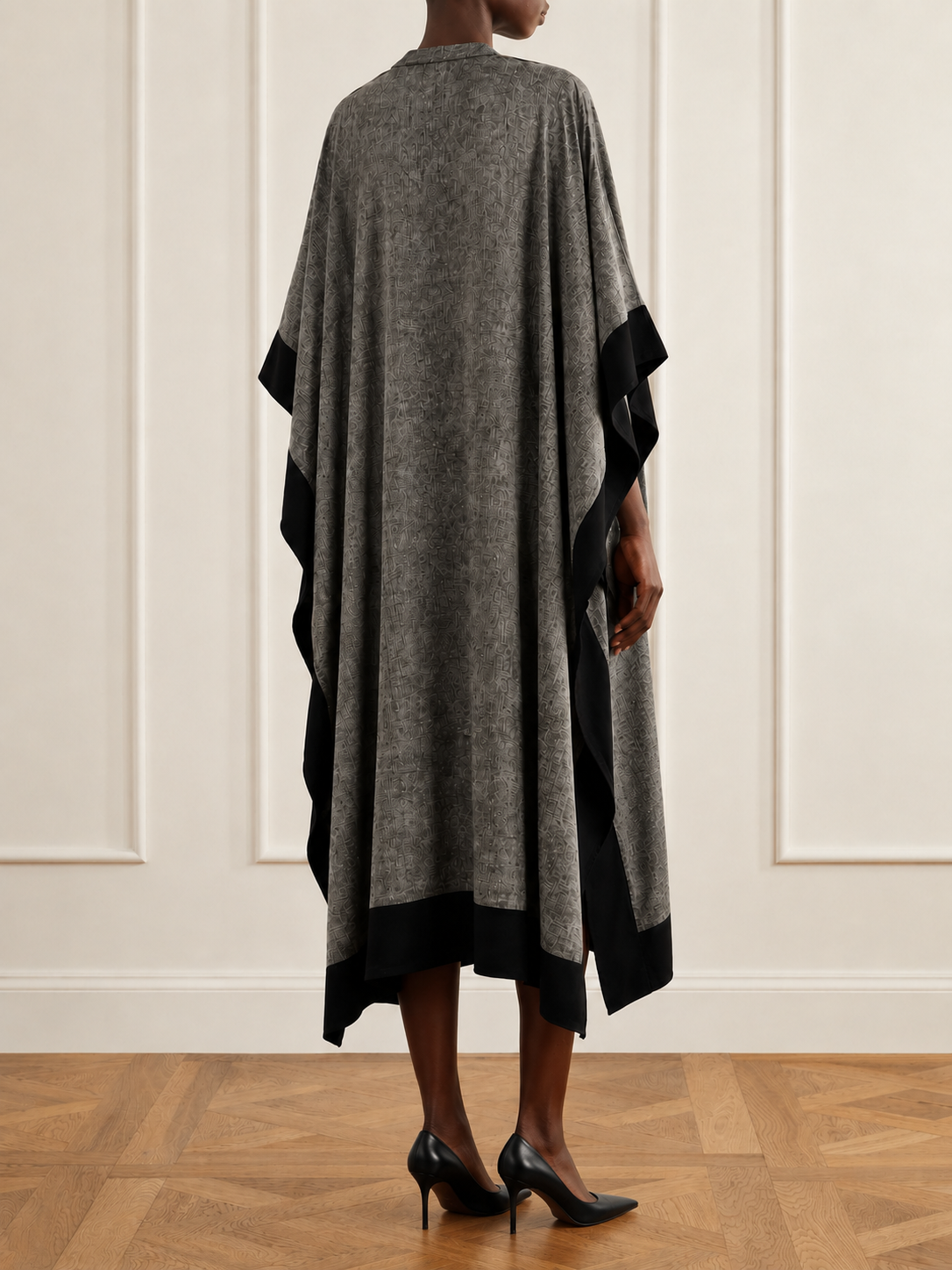 Gray Handwoven Kaftan