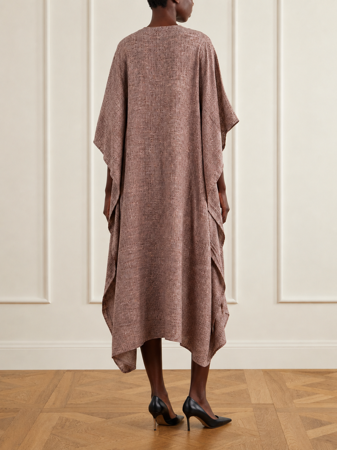 Dusty Pink Handwoven Kaftan