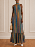 Striped Dupatta Dress
