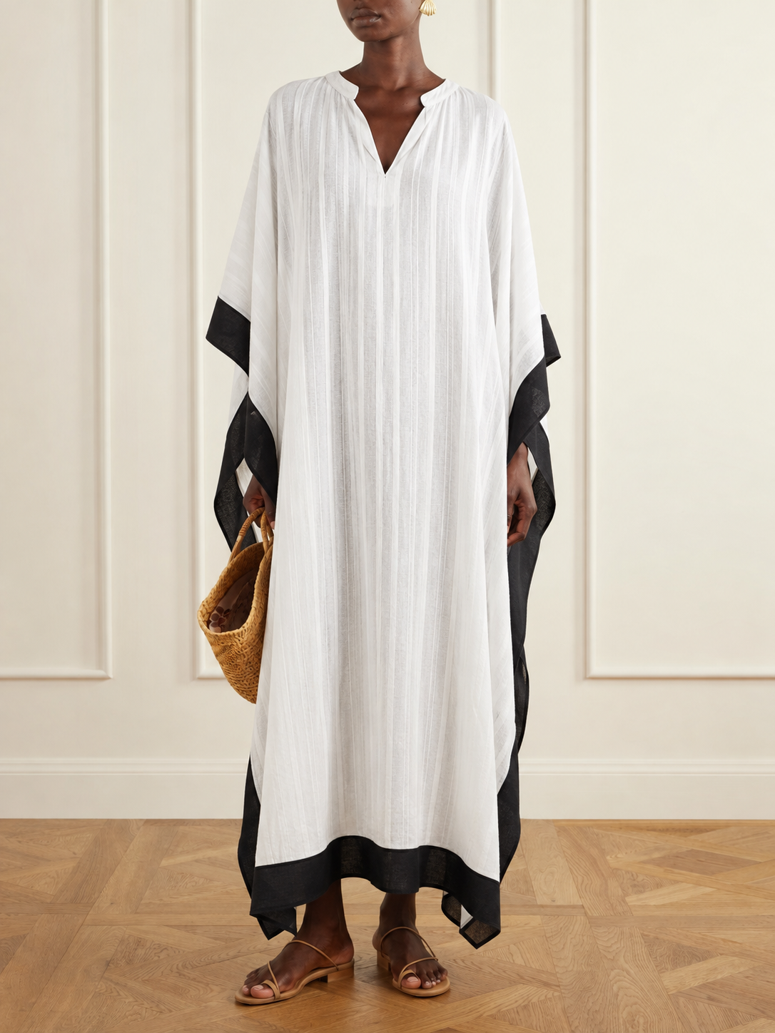 White Handwoven Kaftan