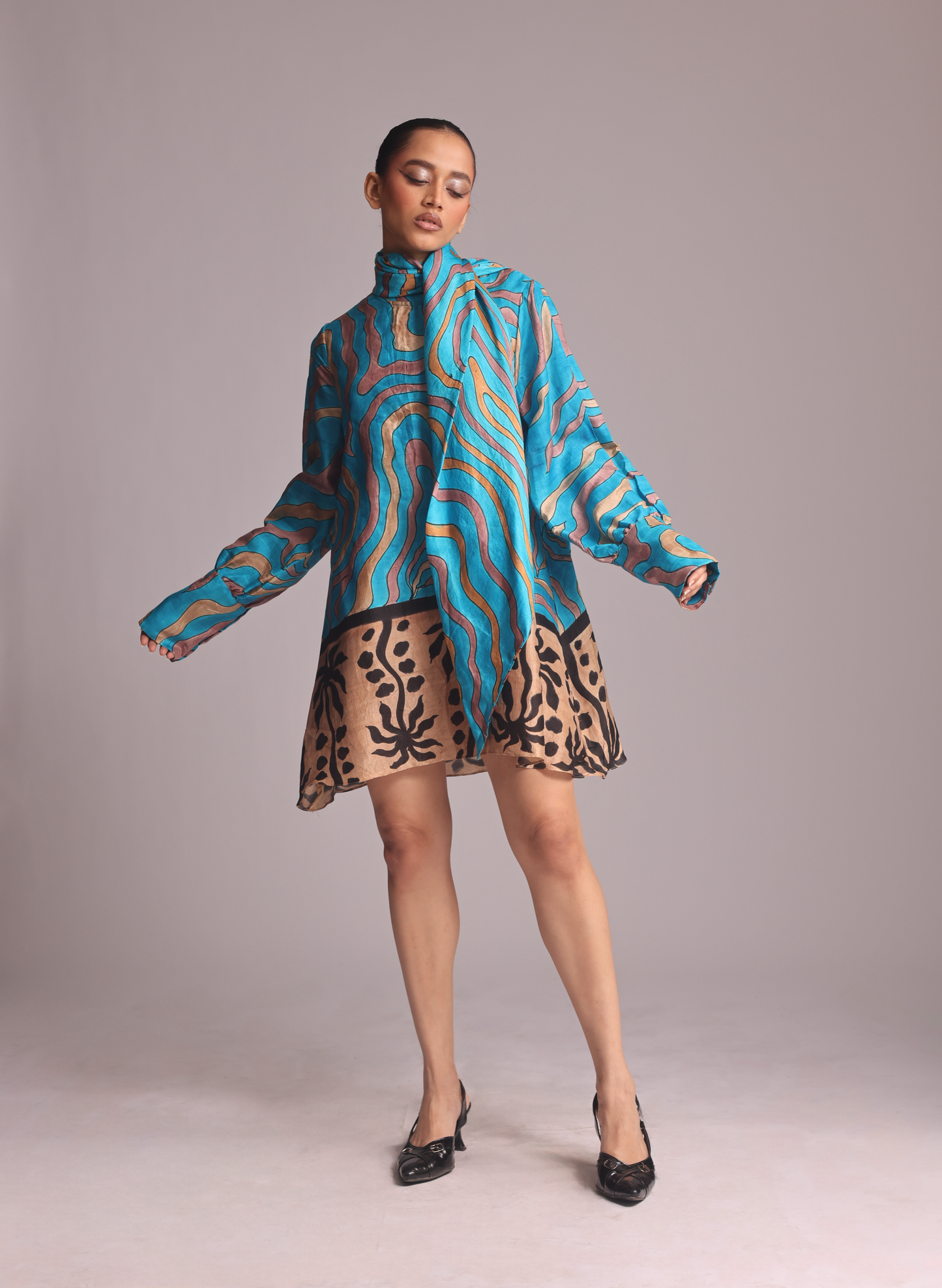 The Sandswirl Scarf Dress