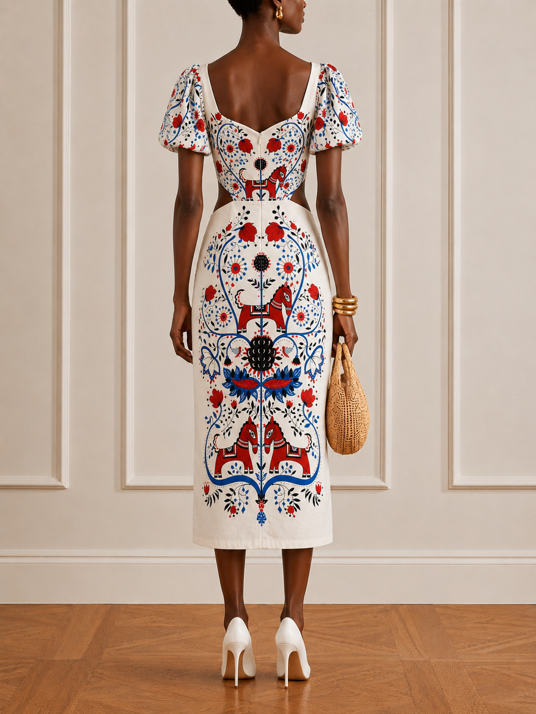 The Empire Tie Back Cutout Dress