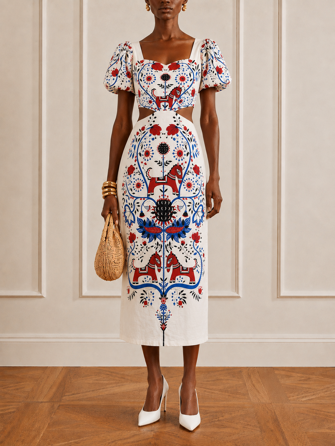 The Empire Tie Back Cutout Dress