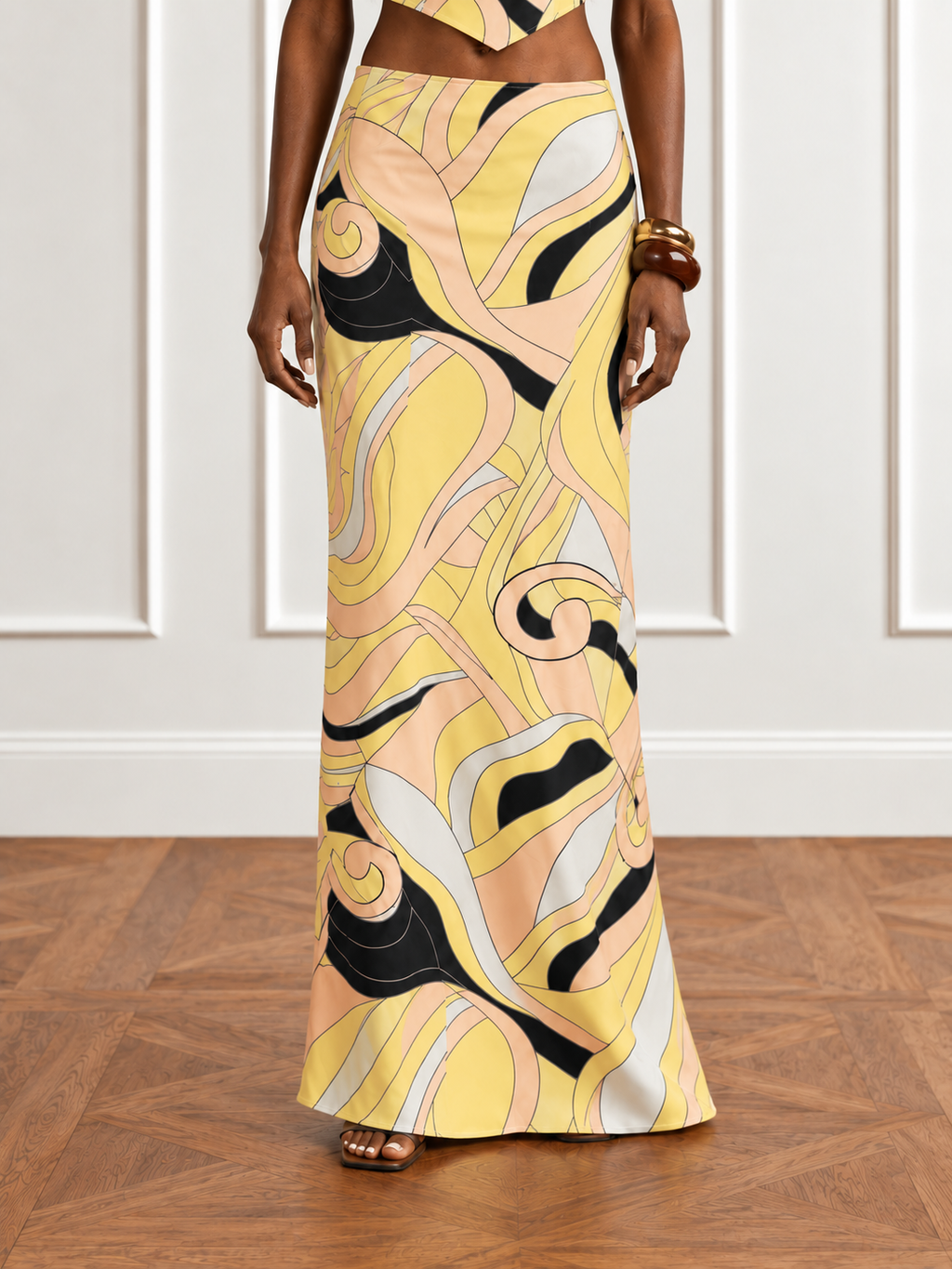 Mellow Halter Neck & Maxi Skirt Set