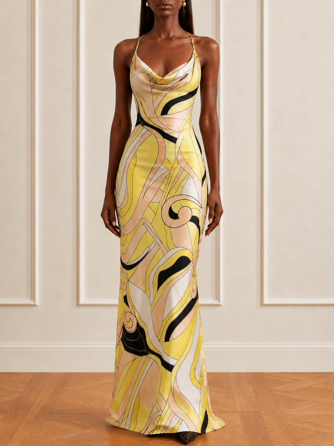 Mellow Cowl Neck Maxi Dress