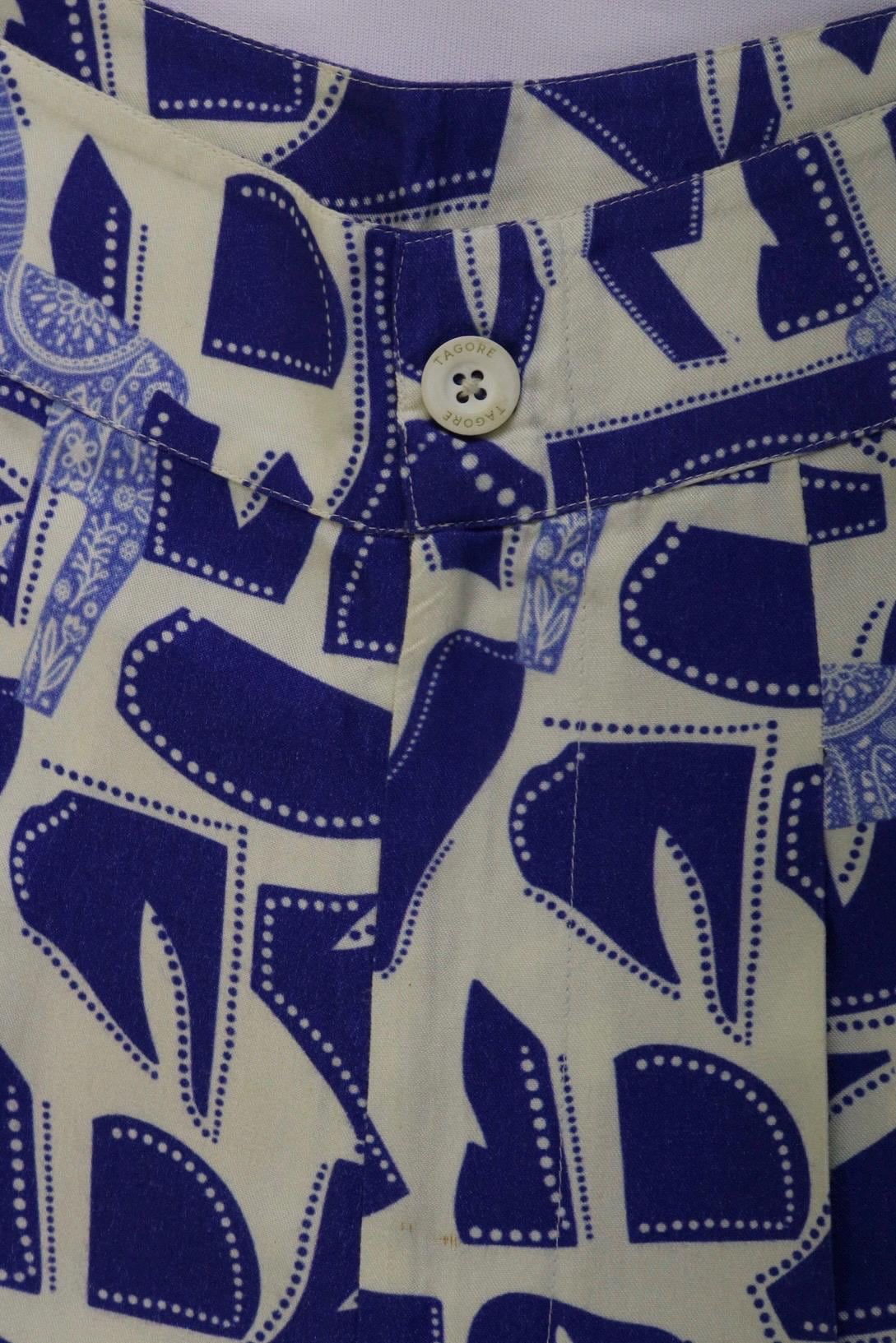 Blue Horse High Waist Pants