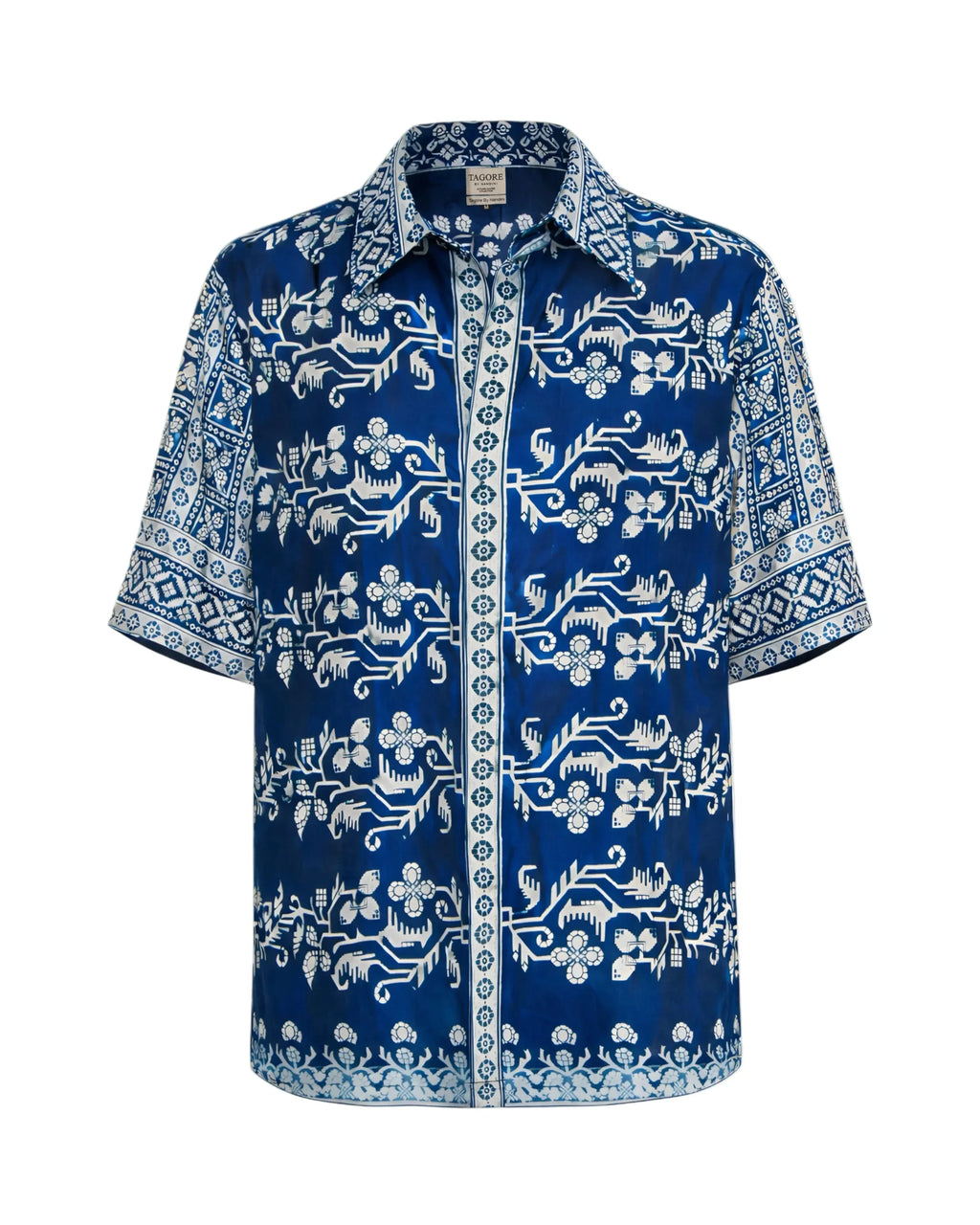 Upcycled Vintage Silk Shirt Men