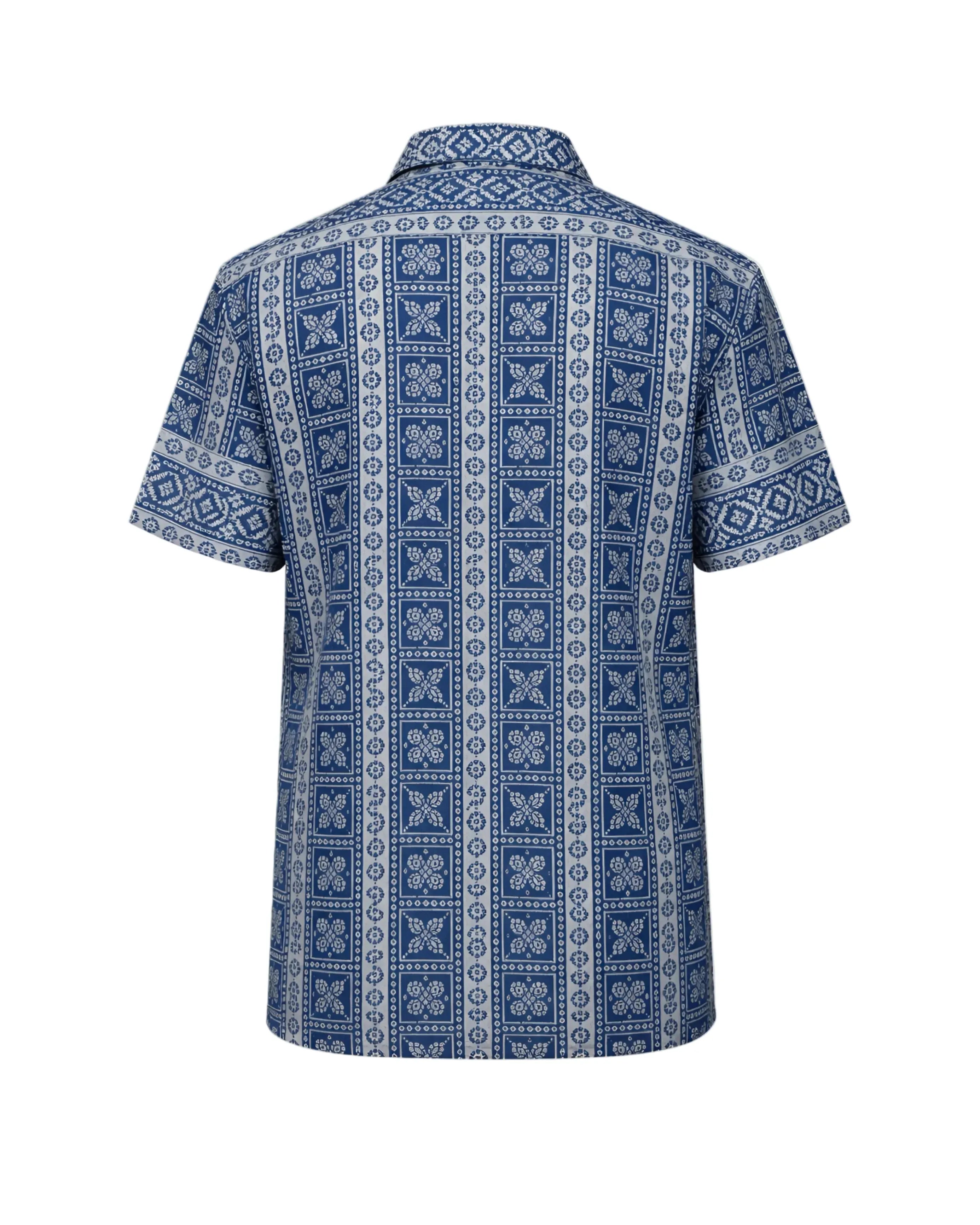 Upcycled Vintage Silk Shirt Men