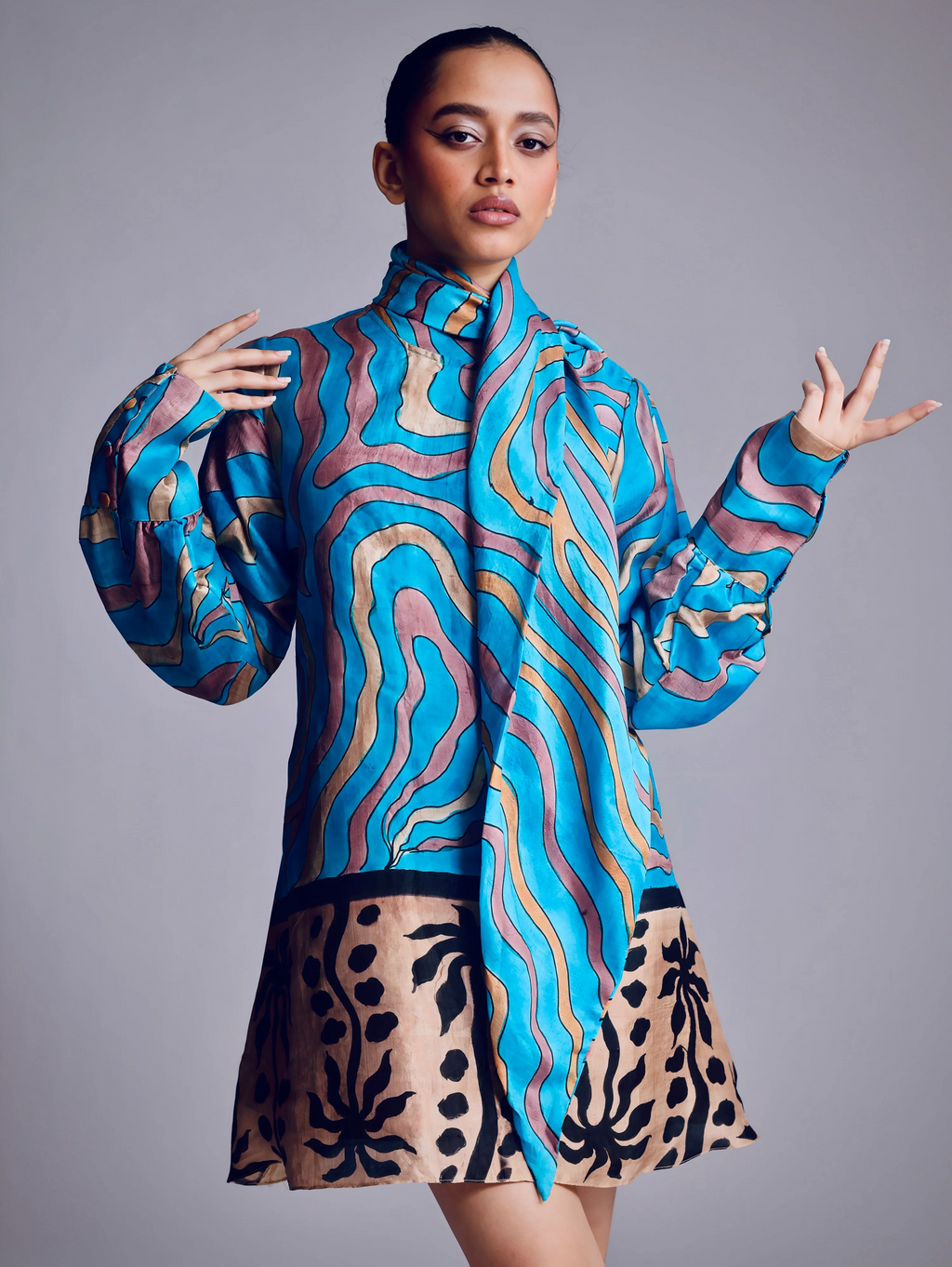 The Sandswirl Scarf Dress