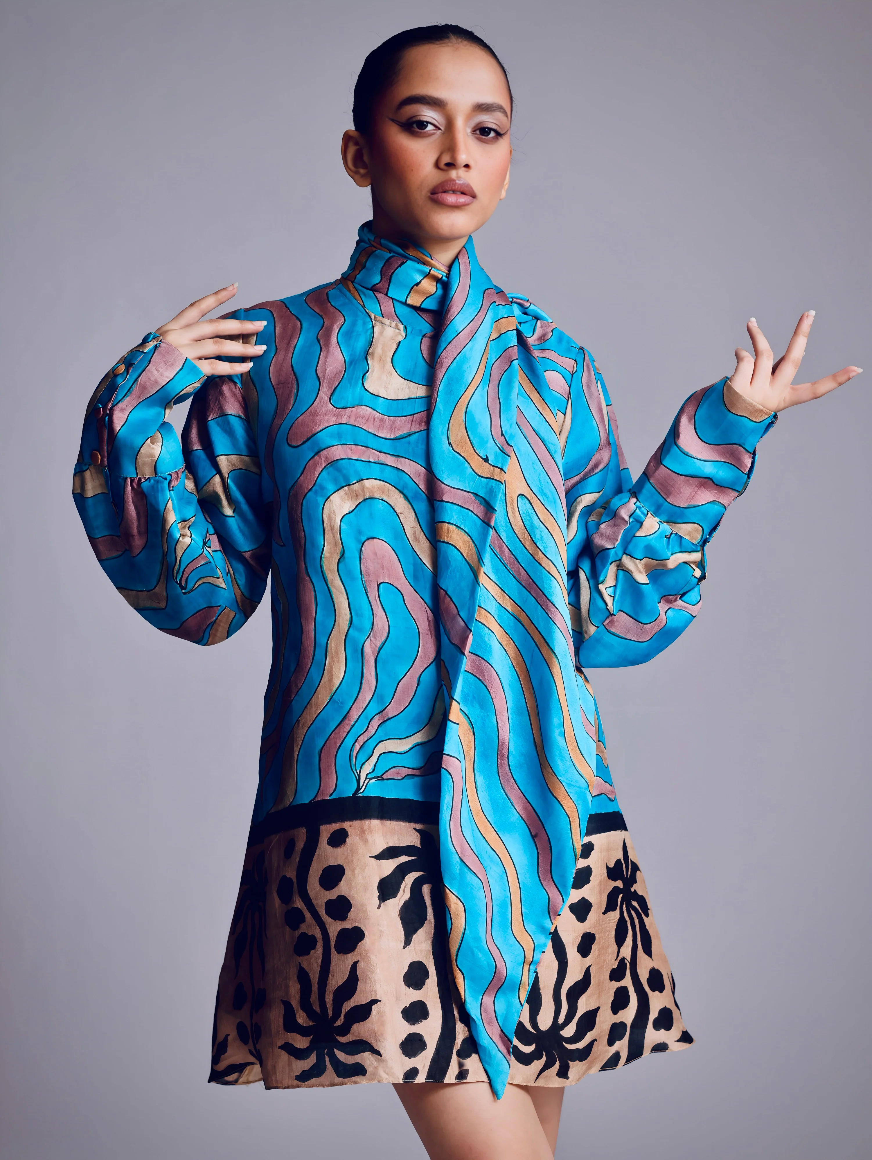 The Sandswirl Scarf Dress